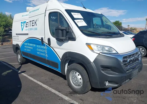 2023 Ram Promaster 2500 High Roof 159 Wb from USA, damaged, VIN 3C6LRVDG4PE578201